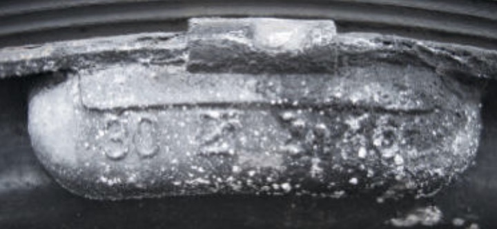 Unbeschichtete Gewichte – Korrosion